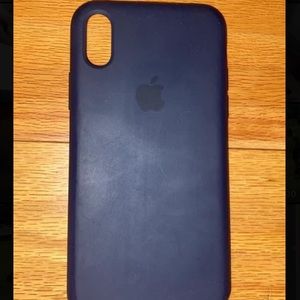 iphone X navy blue case